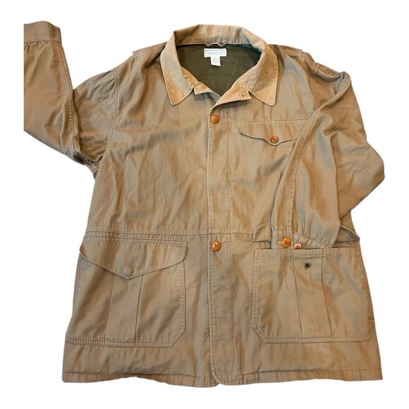 Vintage Banana Republic Safari Field Jacket Men's Large Khaki Chore‎ Coat - Picture 1 of 8